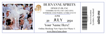 Diner en Blanc 2024 - 20th July Tickets